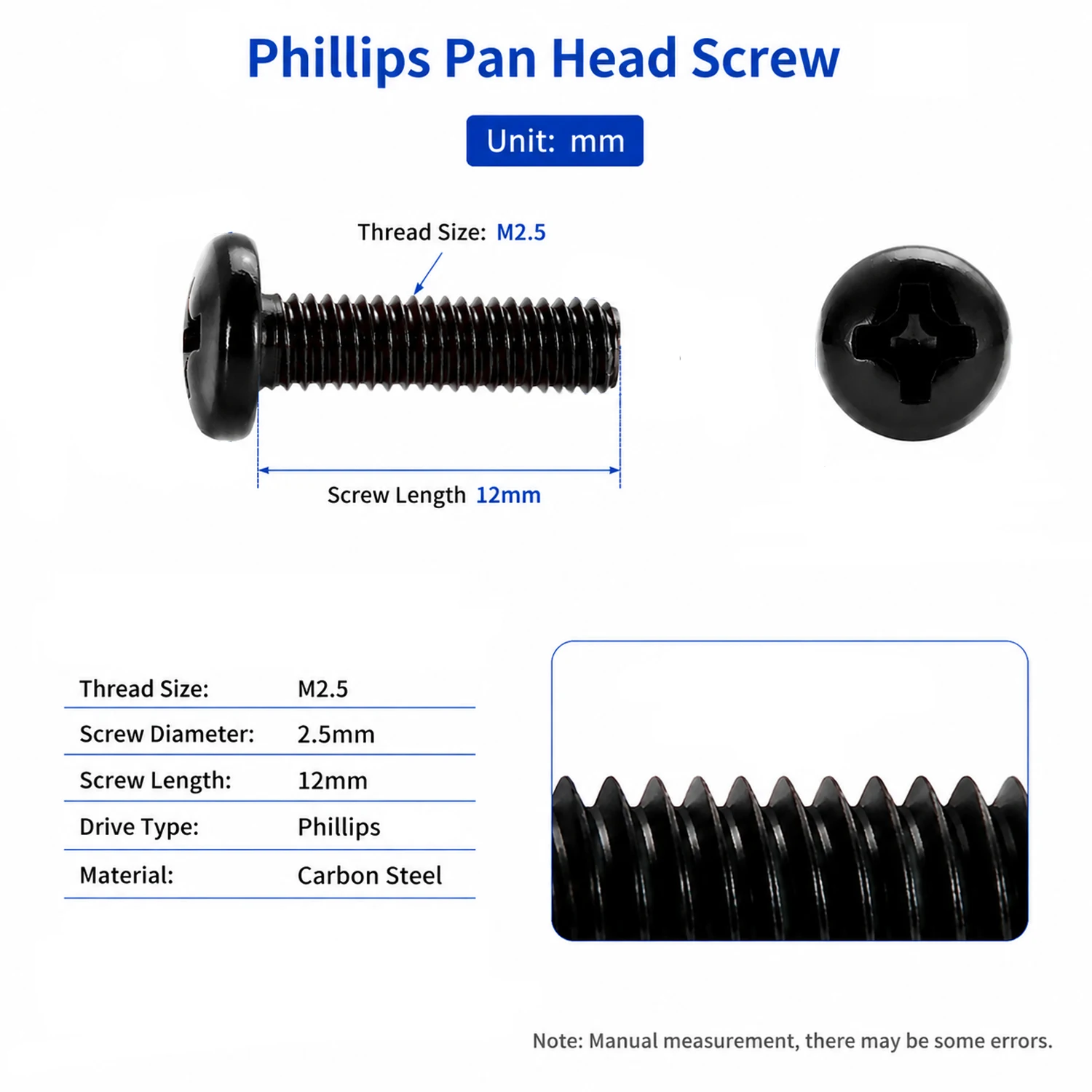 100-500Pcs M1 to M2.6 Phillips - Paella Pan Steel review and price