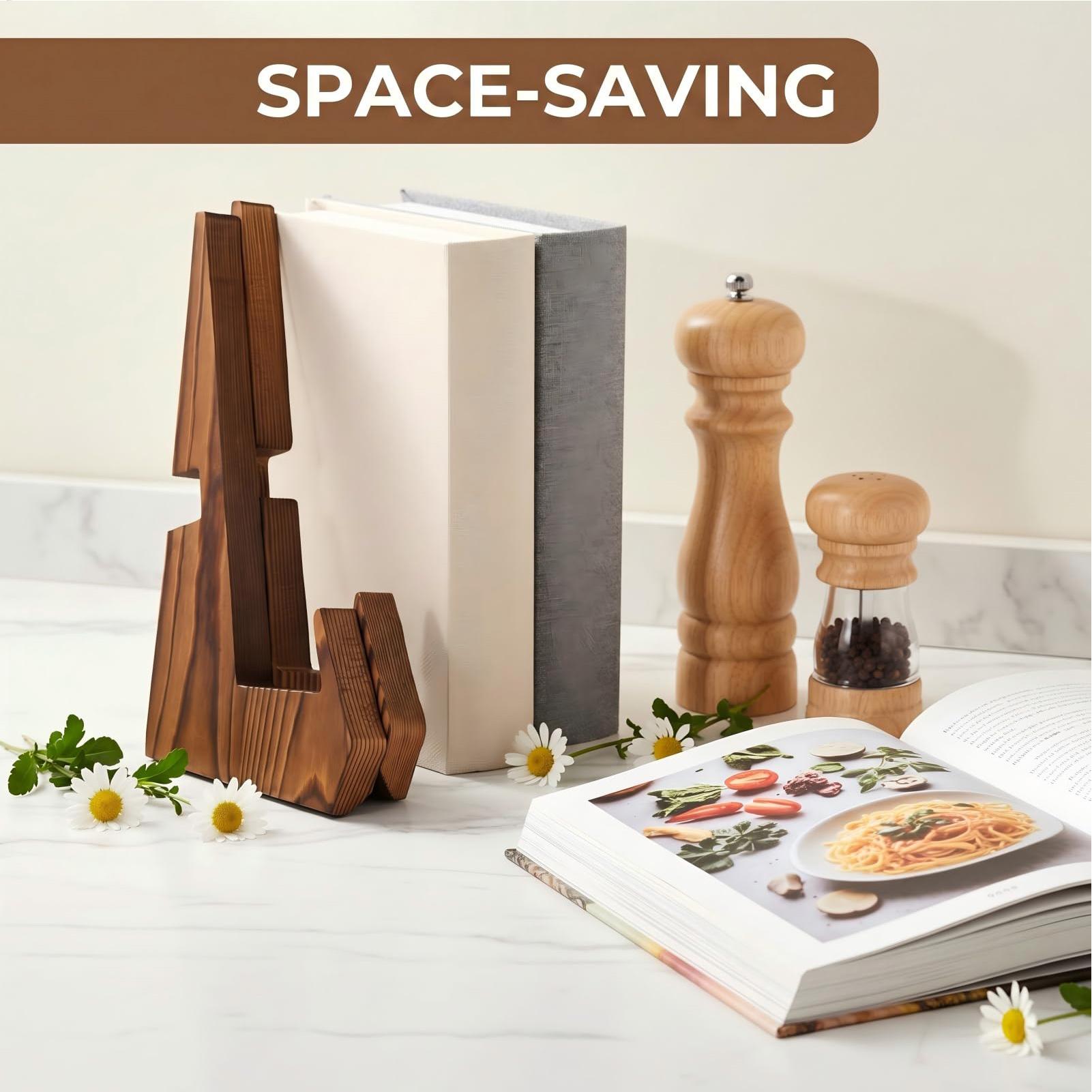 Cookbook Stand Rustic Foldable - Home Cooking Book review and price