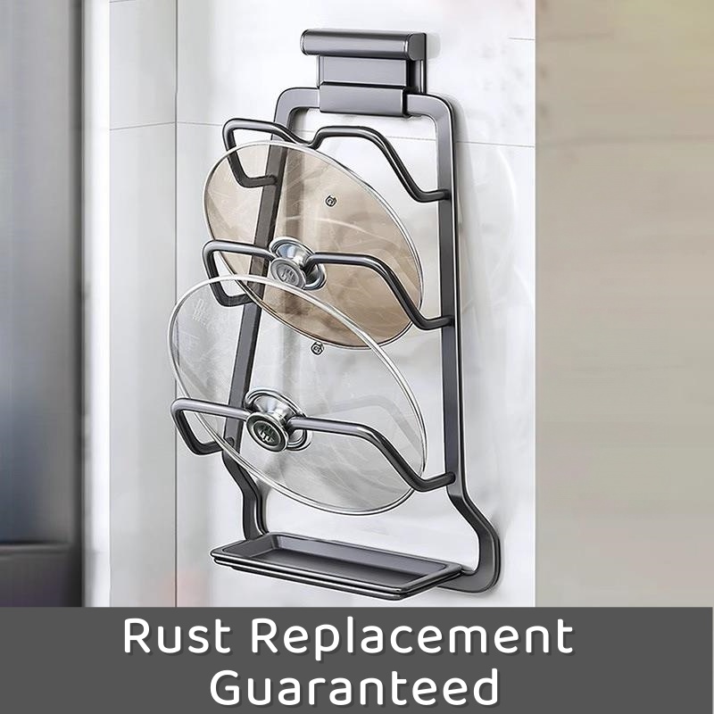 Wall Mount Pot Lid Rack, Drill - Home Cooking Delivery review and price