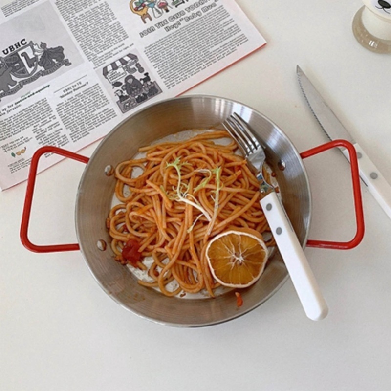Seafood Rice Pot Prevent Scald - Paella Pan Steel review and price