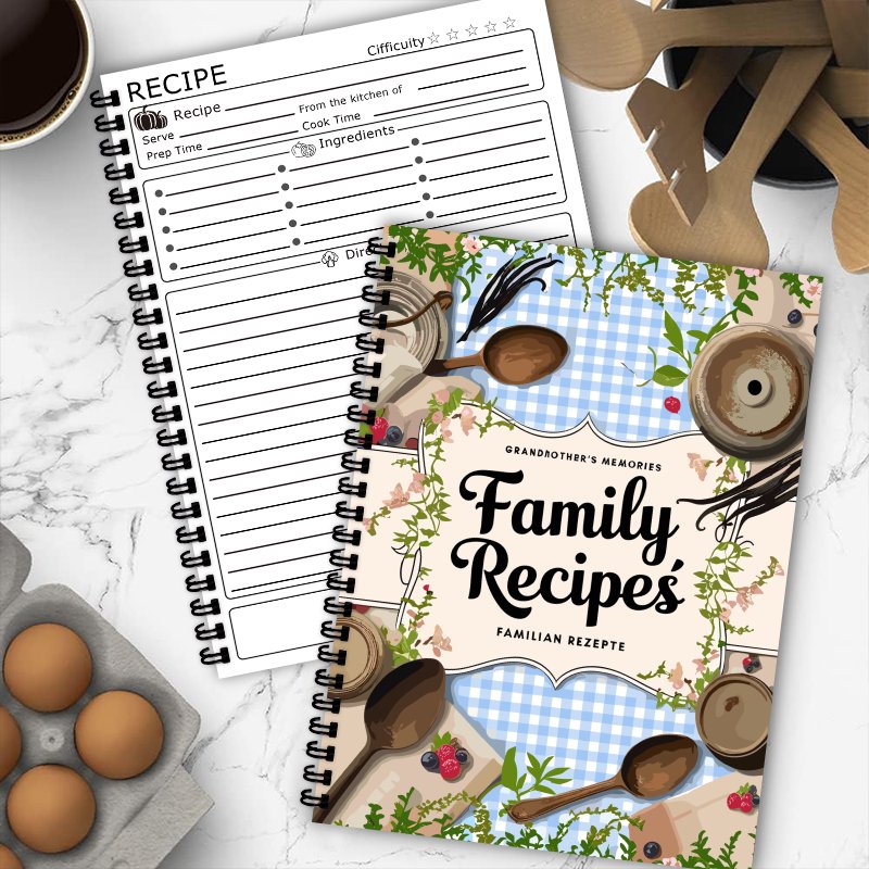 A5 Recipe Book, Blue Grid, Vin - Home Cooking Book review and price