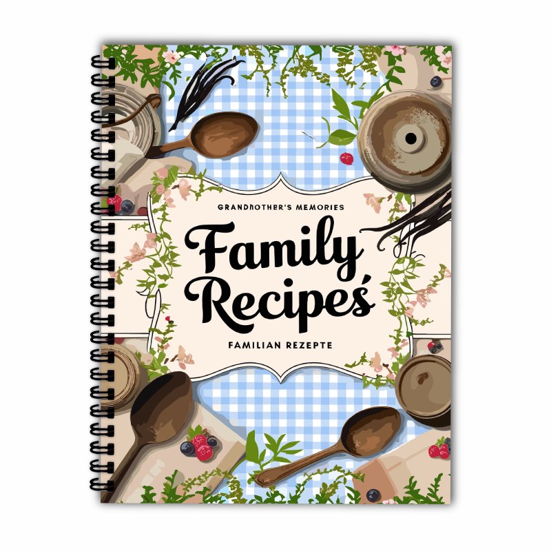 A5 Recipe Book, Blue Grid, Vin - Home Cooking Book review and price